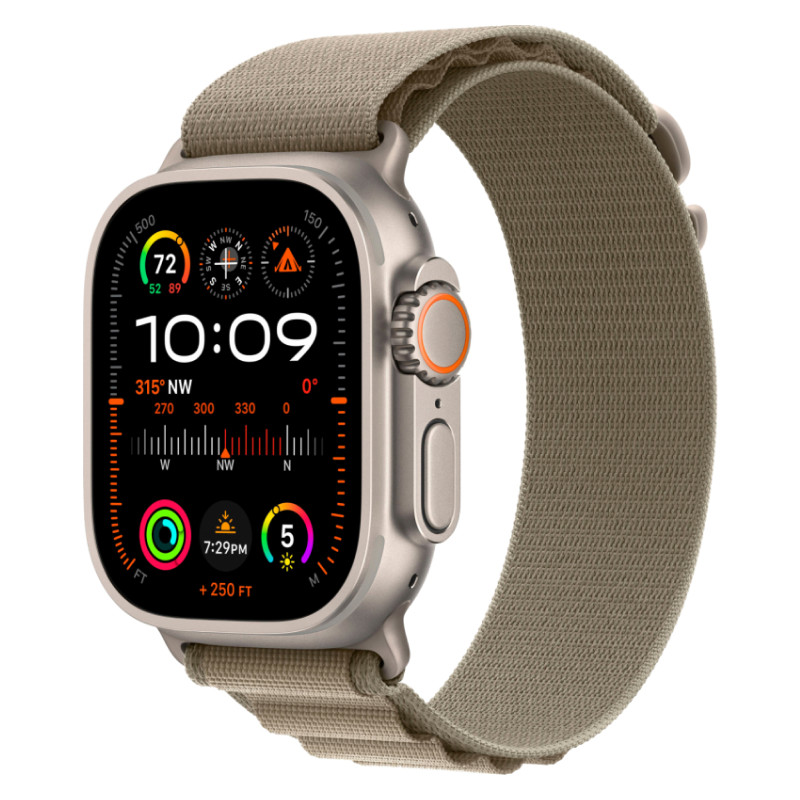 Apple Watch Ultra 2 49mm Alpine Loop Olive — купить в Нижнем Новгороде